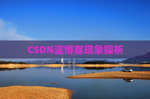 CSDN盗博客现象探析 CSDN盗博客现象探析
